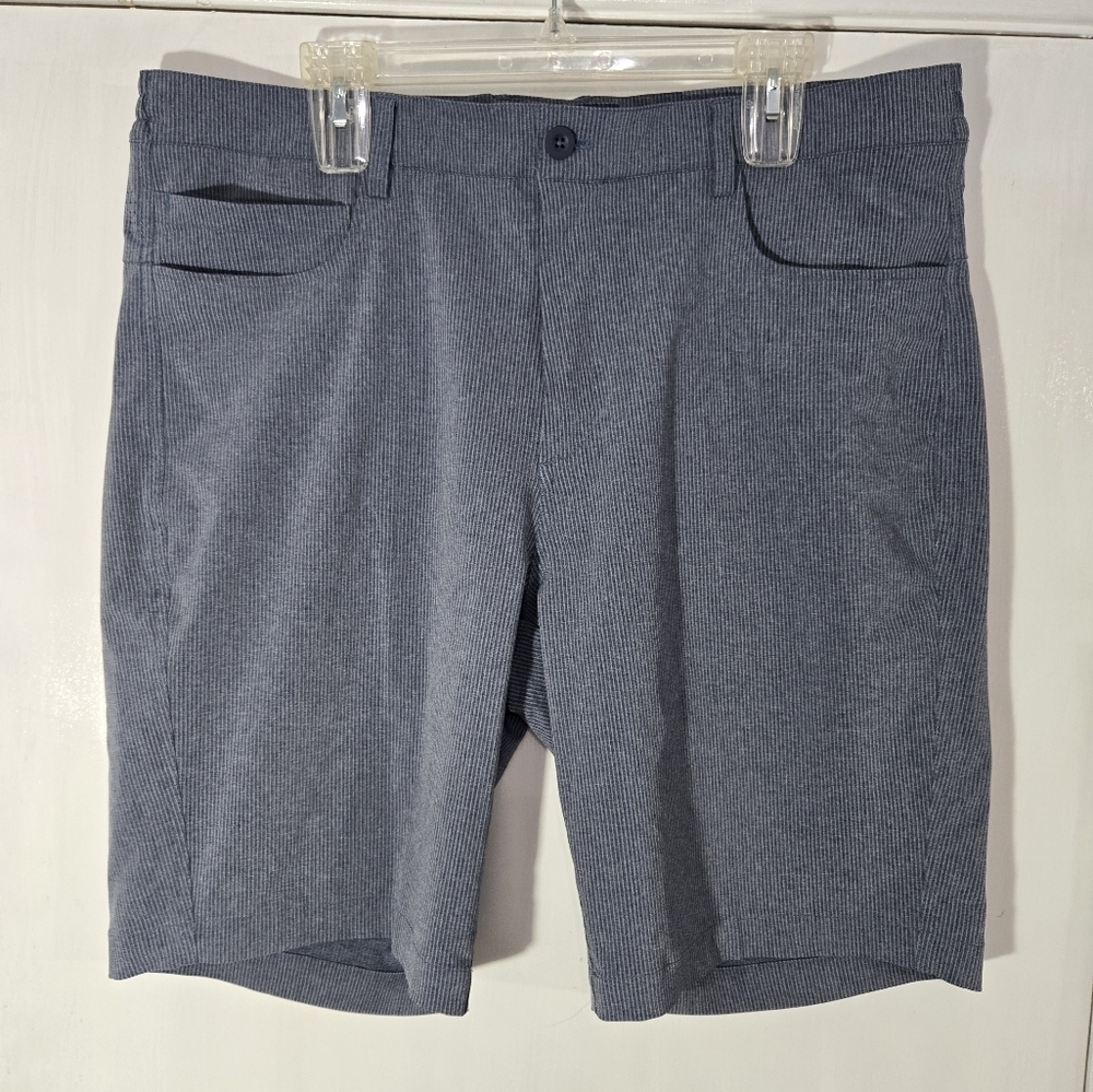Maelreg Performance Shorts Gray Striped Shorts Sz 38
